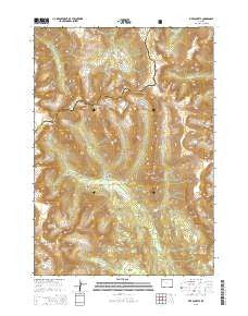 Five Pockets Wyoming Current topographic map, 1:24000 scale, 7.5 X 7.5 Minute, Year 2015