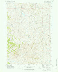 Flag Butte Wyoming Historical topographic map, 1:24000 scale, 7.5 X 7.5 Minute, Year 1972