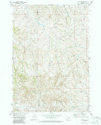 Flag Butte Wyoming Historical topographic map, 1:24000 scale, 7.5 X 7.5 Minute, Year 1972