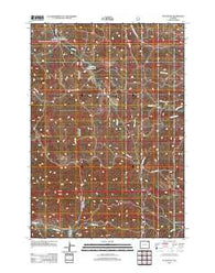 Flag Butte Wyoming Historical topographic map, 1:24000 scale, 7.5 X 7.5 Minute, Year 2012