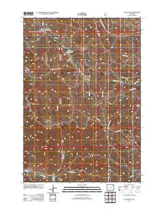 Flag Butte Wyoming Historical topographic map, 1:24000 scale, 7.5 X 7.5 Minute, Year 2012
