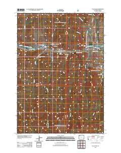Flag Peak Wyoming Historical topographic map, 1:24000 scale, 7.5 X 7.5 Minute, Year 2012