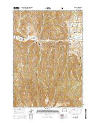 Flag Peak Wyoming Current topographic map, 1:24000 scale, 7.5 X 7.5 Minute, Year 2015
