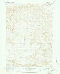 Flat Top Hill Wyoming Historical topographic map, 1:24000 scale, 7.5 X 7.5 Minute, Year 1968