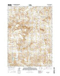 Flat Top Wyoming Current topographic map, 1:24000 scale, 7.5 X 7.5 Minute, Year 2015