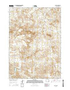Flat Top Wyoming Current topographic map, 1:24000 scale, 7.5 X 7.5 Minute, Year 2015
