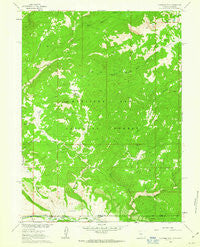 Fletcher Peak Wyoming Historical topographic map, 1:24000 scale, 7.5 X 7.5 Minute, Year 1961