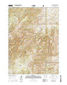 Fletcher Park Wyoming Current topographic map, 1:24000 scale, 7.5 X 7.5 Minute, Year 2015