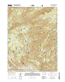 Fletcher Peak Wyoming Current topographic map, 1:24000 scale, 7.5 X 7.5 Minute, Year 2015