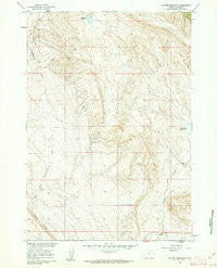 Flitner Reservoir Wyoming Historical topographic map, 1:24000 scale, 7.5 X 7.5 Minute, Year 1960