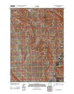 Flitner Reservoir Wyoming Historical topographic map, 1:24000 scale, 7.5 X 7.5 Minute, Year 2012