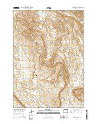 Flitner Reservoir Wyoming Current topographic map, 1:24000 scale, 7.5 X 7.5 Minute, Year 2015