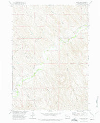 Floate Draw Wyoming Historical topographic map, 1:24000 scale, 7.5 X 7.5 Minute, Year 1972