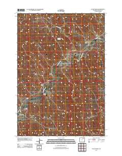 Floate Draw Wyoming Historical topographic map, 1:24000 scale, 7.5 X 7.5 Minute, Year 2012