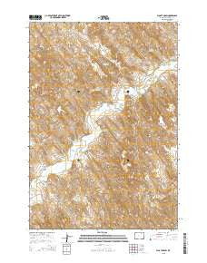 Floate Draw Wyoming Current topographic map, 1:24000 scale, 7.5 X 7.5 Minute, Year 2015