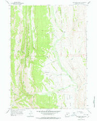 Fontenelle Basin Wyoming Historical topographic map, 1:24000 scale, 7.5 X 7.5 Minute, Year 1967