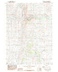 Fontenelle Gap Wyoming Historical topographic map, 1:24000 scale, 7.5 X 7.5 Minute, Year 1985