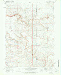 Fontenelle SE Wyoming Historical topographic map, 1:24000 scale, 7.5 X 7.5 Minute, Year 1969