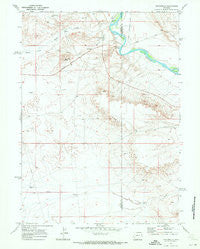 Fontenelle Wyoming Historical topographic map, 1:24000 scale, 7.5 X 7.5 Minute, Year 1969