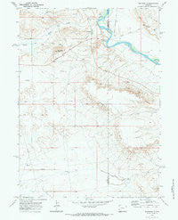 Fontenelle Wyoming Historical topographic map, 1:24000 scale, 7.5 X 7.5 Minute, Year 1969