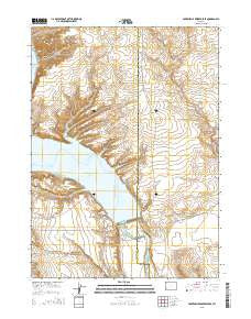 Fontenelle Reservoir SE Wyoming Current topographic map, 1:24000 scale, 7.5 X 7.5 Minute, Year 2015