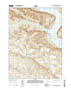 Fontenelle Reservoir SW Wyoming Current topographic map, 1:24000 scale, 7.5 X 7.5 Minute, Year 2015