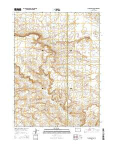 Fontenelle SE Wyoming Current topographic map, 1:24000 scale, 7.5 X 7.5 Minute, Year 2015