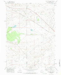 Foote Creek Lake Wyoming Historical topographic map, 1:24000 scale, 7.5 X 7.5 Minute, Year 1971