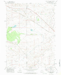 Foote Creek Lake Wyoming Historical topographic map, 1:24000 scale, 7.5 X 7.5 Minute, Year 1971