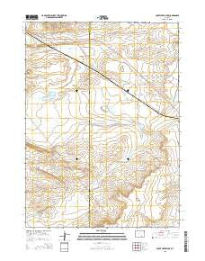 Foote Creek Lake Wyoming Current topographic map, 1:24000 scale, 7.5 X 7.5 Minute, Year 2015