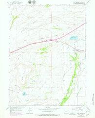Fort Bridger Wyoming Historical topographic map, 1:24000 scale, 7.5 X 7.5 Minute, Year 1964
