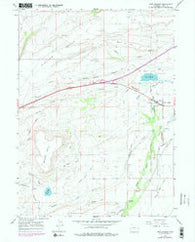 Fort Bridger Wyoming Historical topographic map, 1:24000 scale, 7.5 X 7.5 Minute, Year 1964