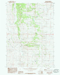 Fort Hill Wyoming Historical topographic map, 1:24000 scale, 7.5 X 7.5 Minute, Year 1985