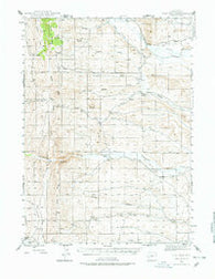 Fort Hill Wyoming Historical topographic map, 1:62500 scale, 15 X 15 Minute, Year 1945