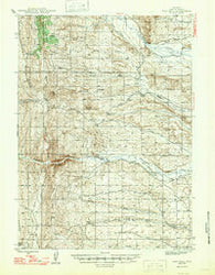 Fort Hill Wyoming Historical topographic map, 1:62500 scale, 15 X 15 Minute, Year 1947