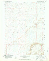 Fort La Clede NE Wyoming Historical topographic map, 1:24000 scale, 7.5 X 7.5 Minute, Year 1970