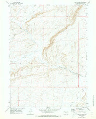 Fort La Clede Wyoming Historical topographic map, 1:24000 scale, 7.5 X 7.5 Minute, Year 1970