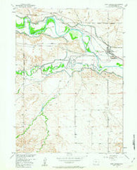 Fort Laramie Wyoming Historical topographic map, 1:24000 scale, 7.5 X 7.5 Minute, Year 1950