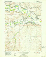 Fort Laramie Wyoming Historical topographic map, 1:24000 scale, 7.5 X 7.5 Minute, Year 1952