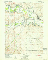 Fort Laramie Wyoming Historical topographic map, 1:24000 scale, 7.5 X 7.5 Minute, Year 1952