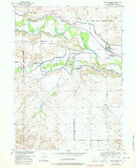 Fort Laramie Wyoming Historical topographic map, 1:24000 scale, 7.5 X 7.5 Minute, Year 1950