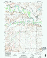 Fort Laramie Wyoming Historical topographic map, 1:24000 scale, 7.5 X 7.5 Minute, Year 1990