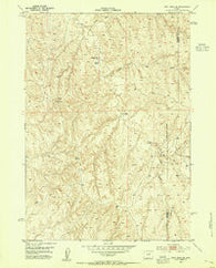 Fort Reno SE Wyoming Historical topographic map, 1:24000 scale, 7.5 X 7.5 Minute, Year 1953