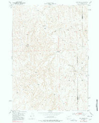 Fort Reno SE Wyoming Historical topographic map, 1:24000 scale, 7.5 X 7.5 Minute, Year 1953
