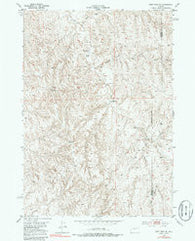 Fort Reno SE Wyoming Historical topographic map, 1:24000 scale, 7.5 X 7.5 Minute, Year 1953