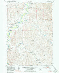 Fort Reno Wyoming Historical topographic map, 1:24000 scale, 7.5 X 7.5 Minute, Year 1953