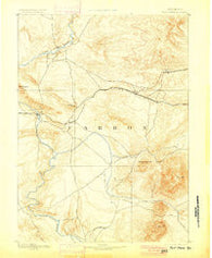 Fort Steele Wyoming Historical topographic map, 1:125000 scale, 30 X 30 Minute, Year 1893