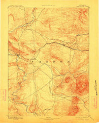 Fort Steele Wyoming Historical topographic map, 1:125000 scale, 30 X 30 Minute, Year 1893