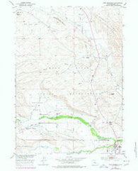 Fort Washakie Wyoming Historical topographic map, 1:24000 scale, 7.5 X 7.5 Minute, Year 1951