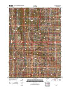 Fort Hill Wyoming Historical topographic map, 1:24000 scale, 7.5 X 7.5 Minute, Year 2012